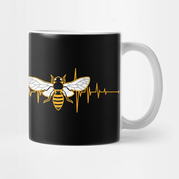 Beekeeping Heartbeat Bee Beekeeper Beekeeper by wbdesignz